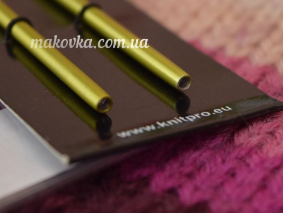 Спиці знімні металеві, що розкручуються №3,5 мм короткі 47521 Zing KnitPro без кабелю
