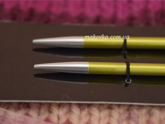 Спиці знімні металеві, що розкручуються №3,5 мм короткі 47521 Zing KnitPro без кабелю