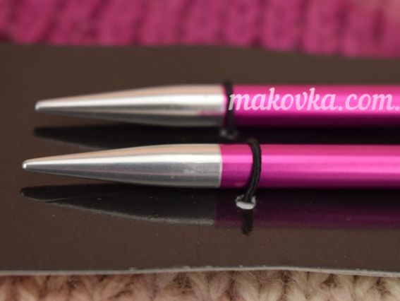 Спицы раскручивающиеся съемные металлические №5 мм короткие Zing KnitPro 47525 без кабеля