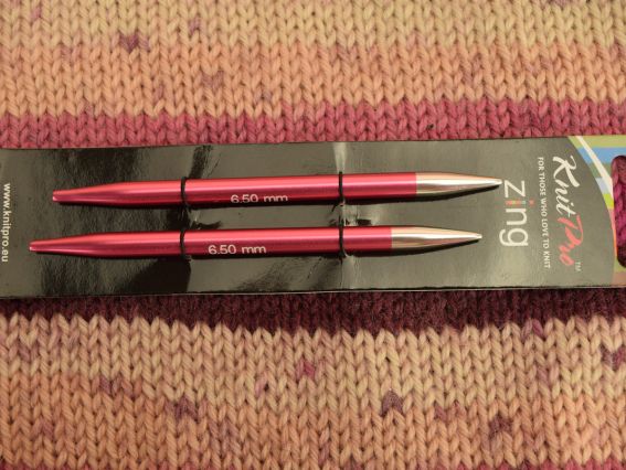 47508 Спицы раскручивающиеся KnitPro Zing без кабеля съемные металлические №6,5 мм 