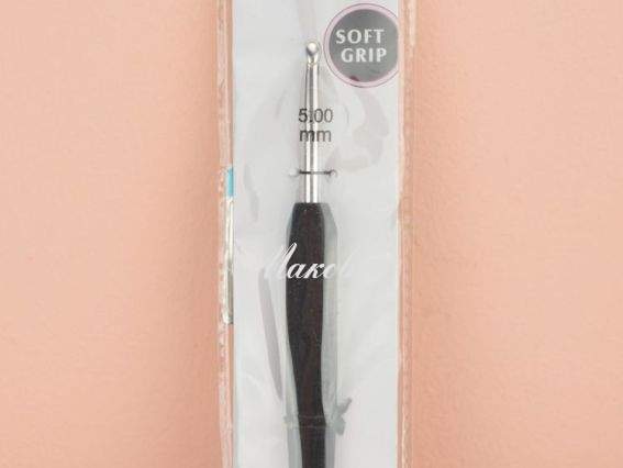 Гачок KnitPro 5 мм, алюмінієвий, Soft Grip 30817