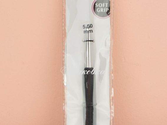 Гачок KnitPro 5,5 мм, алюмінієвий, Soft Grip 30818