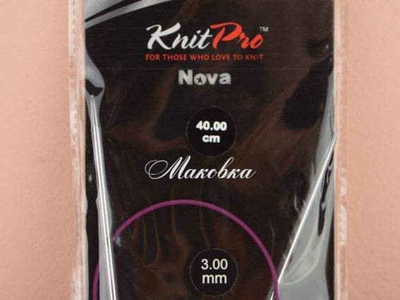 Спиці KnitPro 10303 кругові 3,0 мм нікельовані, 40 см Спиці KnitPro 10303 кругові 3,0 мм нікельовані, 40 см