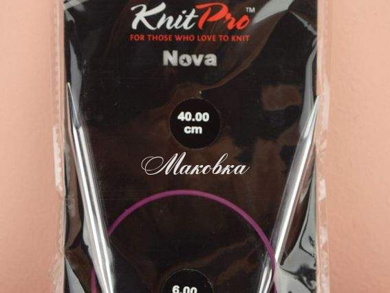 Спиці KnitPro 10357 кругові 6,0 мм нікельовані, 40 см Спиці KnitPro 10357 кругові 6,0 мм нікельовані, 40 см