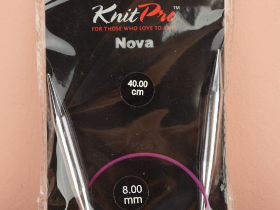 Спиці KnitPro 10359 кругові 8,0 мм нікельовані, 40 см Спиці KnitPro 10359 кругові 8,0 мм нікельовані, 40 см