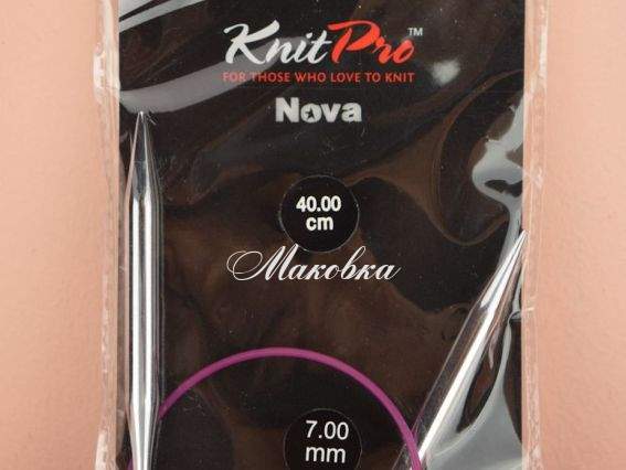 Спицы KnitPro 10360 круговые 7,0 мм никелированные, 40 см Спицы KnitPro 10360 круговые 7,0 мм никелированные, 40 см