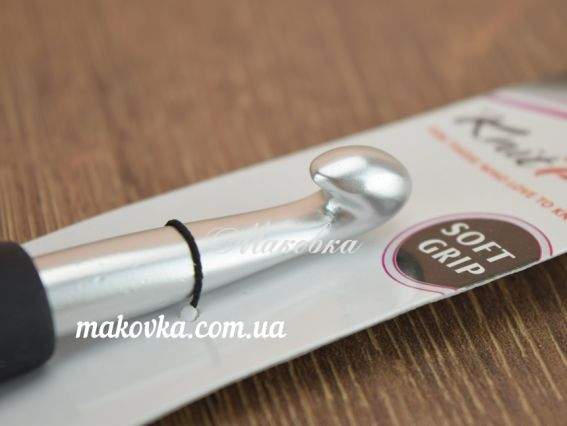 Крючок KnitPro 10 мм, алюминиевый, Soft Grip 30891 Крючок KnitPro 10 мм, алюминиевый, Soft Grip 30891