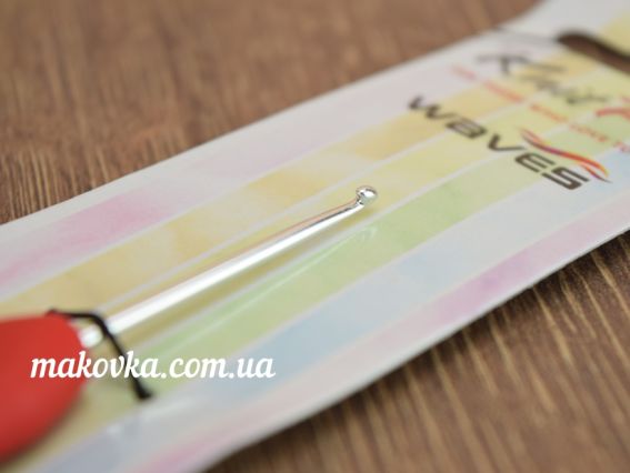 В'язальний гачок KnitPro Waves 30901, алюмінієвий, довжина 13см, товщина 2 мм Rosemary