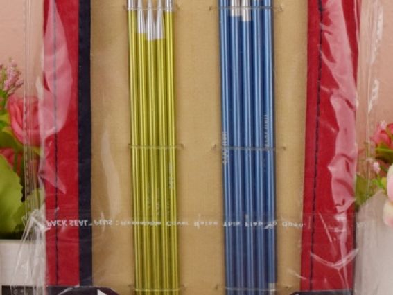 47401 Набор коротких носочных чулочных спиц Socks Kit Zing DPN set KnitPro, длина 15см, толщина №№ 2мм, 2,5мм, 3мм, 3,5мм, 4мм