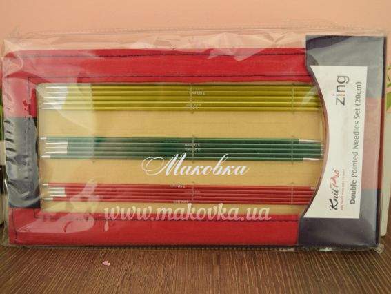 Набір спиць шкарпеткових Socks Kit Zing 47402 KnitPro , довжина 20 см №2,5-5мм