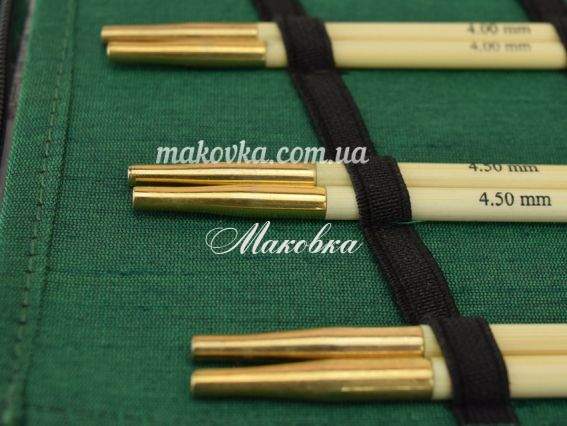 Съемные спицы бамбуковые в наборе с кабелями Bamboo KnitPro Starter 22541 №№3мм, 3.5 мм , 4 мм, 4.5 мм, 5 мм