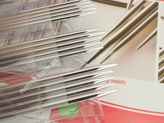 10651 Набір коротких спиць Socks Kit Nova DPN set KnitPro, довжина 15см, товщина 2 мм, 2.5 мм, 3 мм, 3.5 мм, 4 мм для шкарпеток