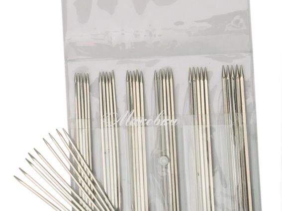 Набір шкарпеткових спиць 12363 Socks Kit Nova Cubics set KnitPro, довжина 20см, №№ 2,5мм-5мм