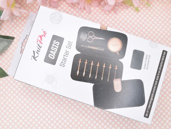 Набор съемных крючков для вязания KnitPro Oasis Starter Set — Rose Gold & Onyx арт. 30981