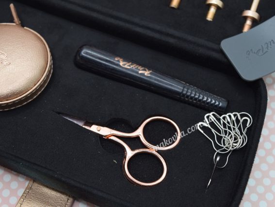 Набор съемных крючков для вязания KnitPro Oasis Starter Set — Rose Gold & Onyx арт. 30981