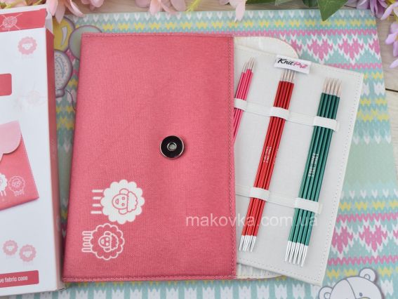 47421 Набір шкарпеткових  панчішних спиць Zing KnitPro, довжина 15см товщина 2мм, 2,5мм, 3мм, 3,5мм, 4мм, 