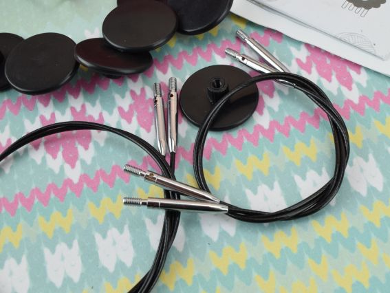 47425 Набор съемных укороченных спиц с поворотными кабелями (3.5; 4; 4,5; 5; 5,5; 6, 7 и 8мм) Zing KnitPro