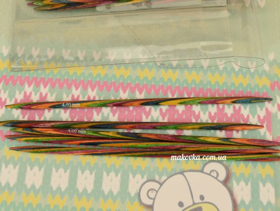 20651 Набор деревянных носочных спиц Symfonie DPN 15см Sock set KnitPro (размеры 2, 2,5, 3, 3,5, 4мм)