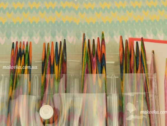 20651 Набор деревянных носочных спиц Symfonie DPN 15см Sock set KnitPro (размеры 2, 2,5, 3, 3,5, 4мм)