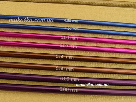 Набор вязальных прямых спиц 47406 Zing KnitPro , длина 30см, толщина №№2,5-6мм в органайзере