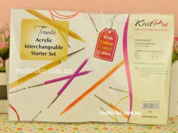 Multi-Colored Spectra Flair Acrylic KnitPro Набір знімних акрилових спиць для початківців 50616