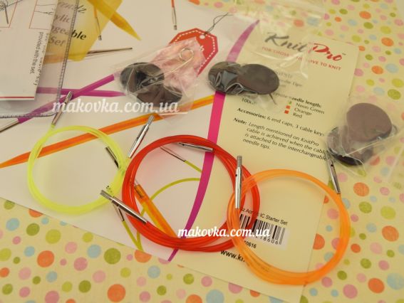 Multi-Colored Spectra Flair Acrylic KnitPro Набір знімних акрилових спиць для початківців 50616