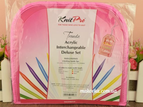 Набір Multi-Colored Deluxe Spectra Flair Acrylic KnitPro 50618 акрилові спиці, що знімаються 