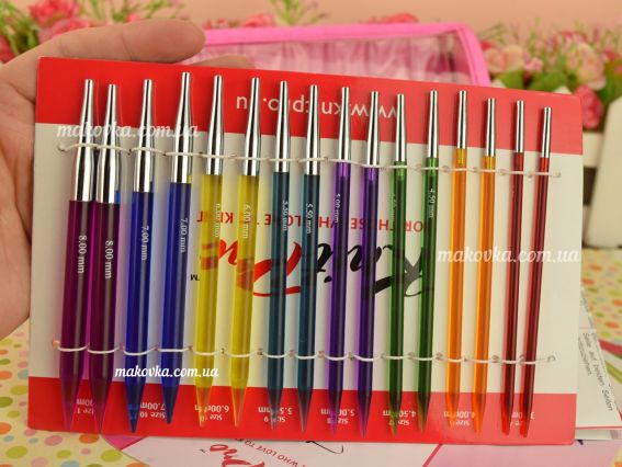 Набір Multi-Colored Deluxe Spectra Flair Acrylic KnitPro 50618 акрилові спиці, що знімаються 