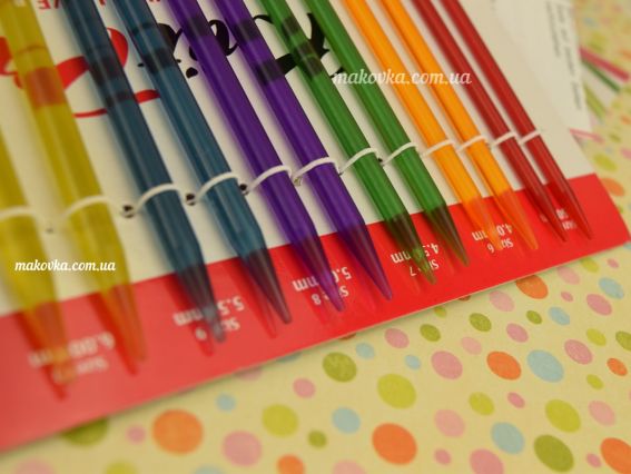 Набір Multi-Colored Deluxe Spectra Flair Acrylic KnitPro 50618 акрилові спиці, що знімаються 