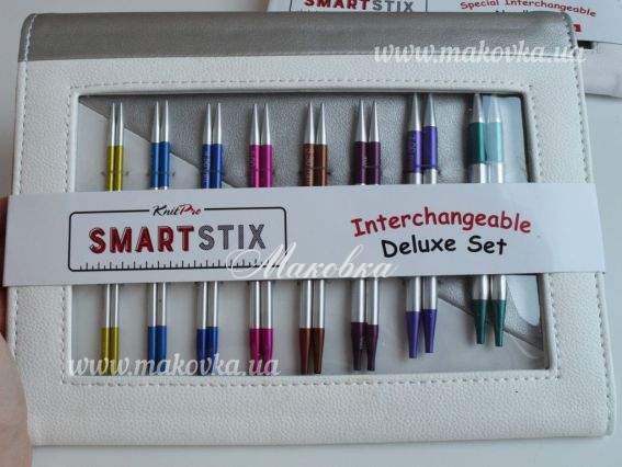 Набор съемных спиц 42140 Deluxe Normal Smartstix KnitPro (спицы с разметкой) 3,5-8мм