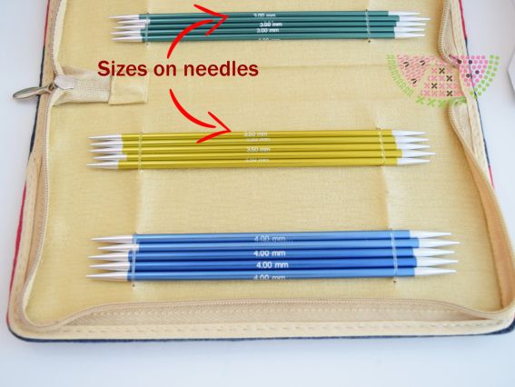 47401 Набор коротких носочных чулочных спиц Socks Kit Zing DPN set KnitPro, длина 15см, толщина №№ 2мм, 2,5мм, 3мм, 3,5мм, 4мм