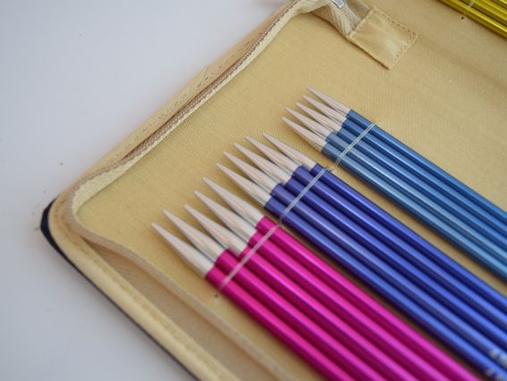 47402 Набор носочных чулочных спиц Socks Kit Zing KnitPro , длина 20см толщина 2,5мм, 3мм, 3,5мм, 4мм, 4,5мм, 5мм