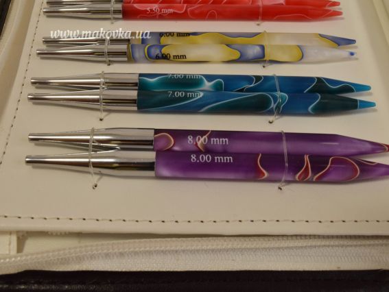 Набір знімних спиць MARBLZ Deluxe №№ 3,5-8мм KnitPro 71506