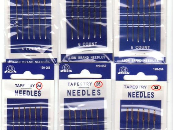 Иглы для вышивания Tapestry (гобеленовые) 18/22, 120-051 Lion Япония
