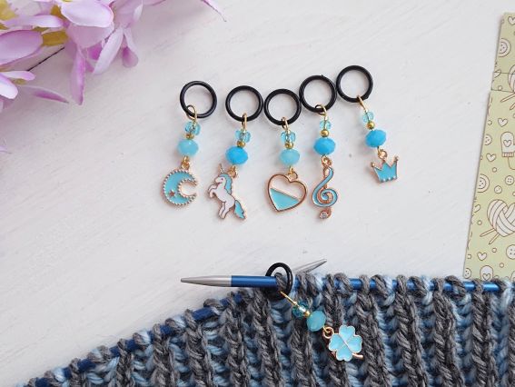 Подарочный Набор маркеровщиков для вязания с подвесками ЭМ-008 Волшебная сказка