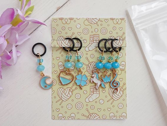 Подарочный Набор маркеровщиков для вязания с подвесками ЭМ-008 Волшебная сказка