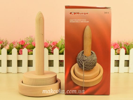 Спиннер для намотки шерсти деревянный Nurge 240-6  Спиннер для намотки шерсти деревянный Nurge 240-6 