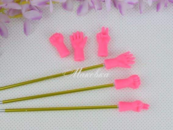 Наконечники для спиц РУКА, 6шт Розовые, 6шт Оранжевые