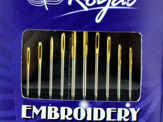 Набор игл для вышивки гладью Embroidery 1/5, 12 шт, 06021 Royal, Япония