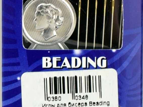 Бісерні голки Beading, 6 шт і ниткодівач, 06092 Royal №16