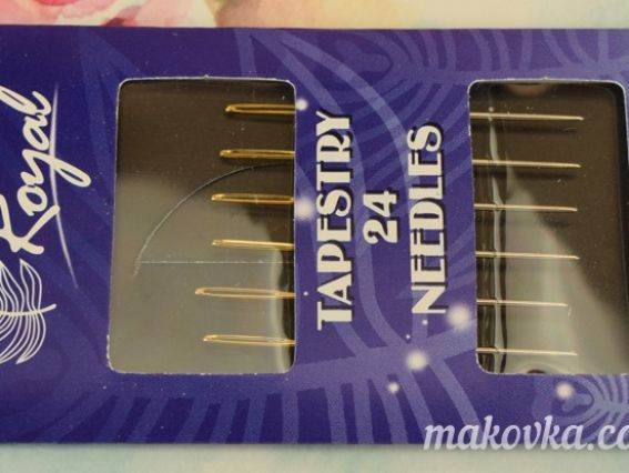 Голки для вишивки гобеленові Tapestry 24, 06057 Royal