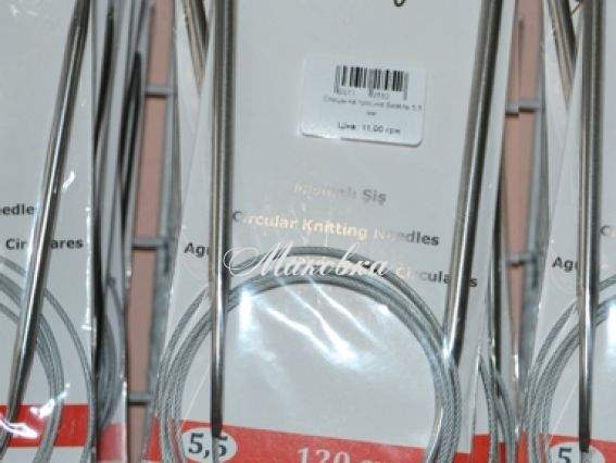 Круговые спицы на тросике Vizell 120 см №6 мм Круговые спицы на тросике Vizell 120 см №6 мм