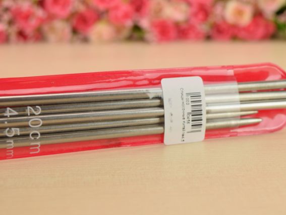 Набір шкарпеткових (панчохових) спиць  № 4,5 мм , 5 шт