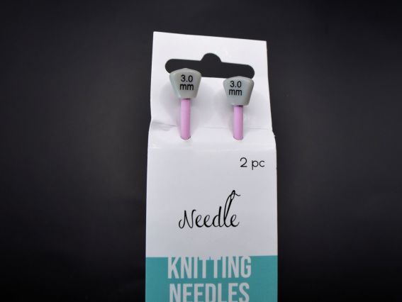 Спиці в'язальні прямі алюмінієві №3 мм , 35см