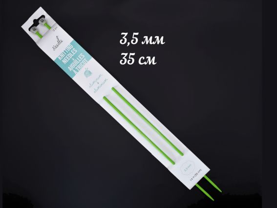 Спицы прямые , №3,5 мм, алюминиевые цветные