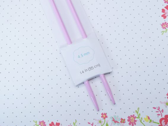 Спиці в'язальні прямі алюмінієві №4,5 мм , 35см