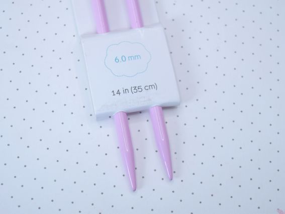 Спицы вязальные прямые алюминиевые №6мм, 35см