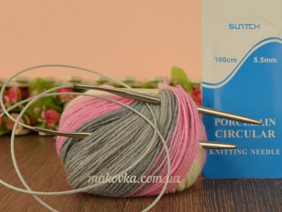Круговые спицы на тросике №5,5 мм, 100 см