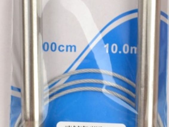 Круговые вязальные металлические спицы на тросике №10 мм, 100 см