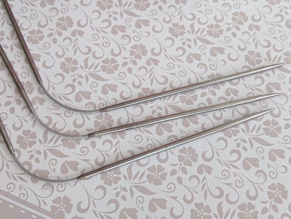 Шкарпеткові кругові в'язальні спиці на тросі 23см, №3 мм 3 пари